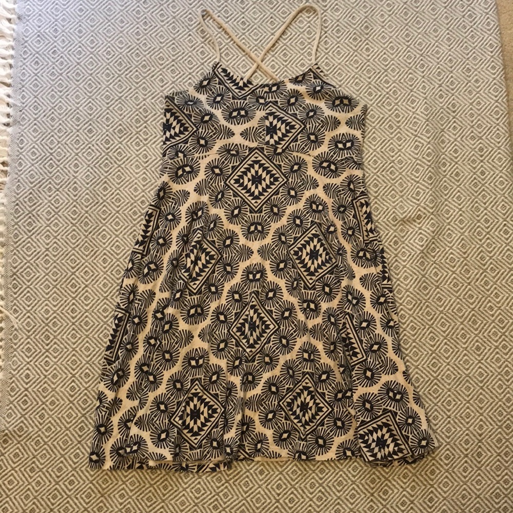 Cute White & Navy blue Summer Dress!
